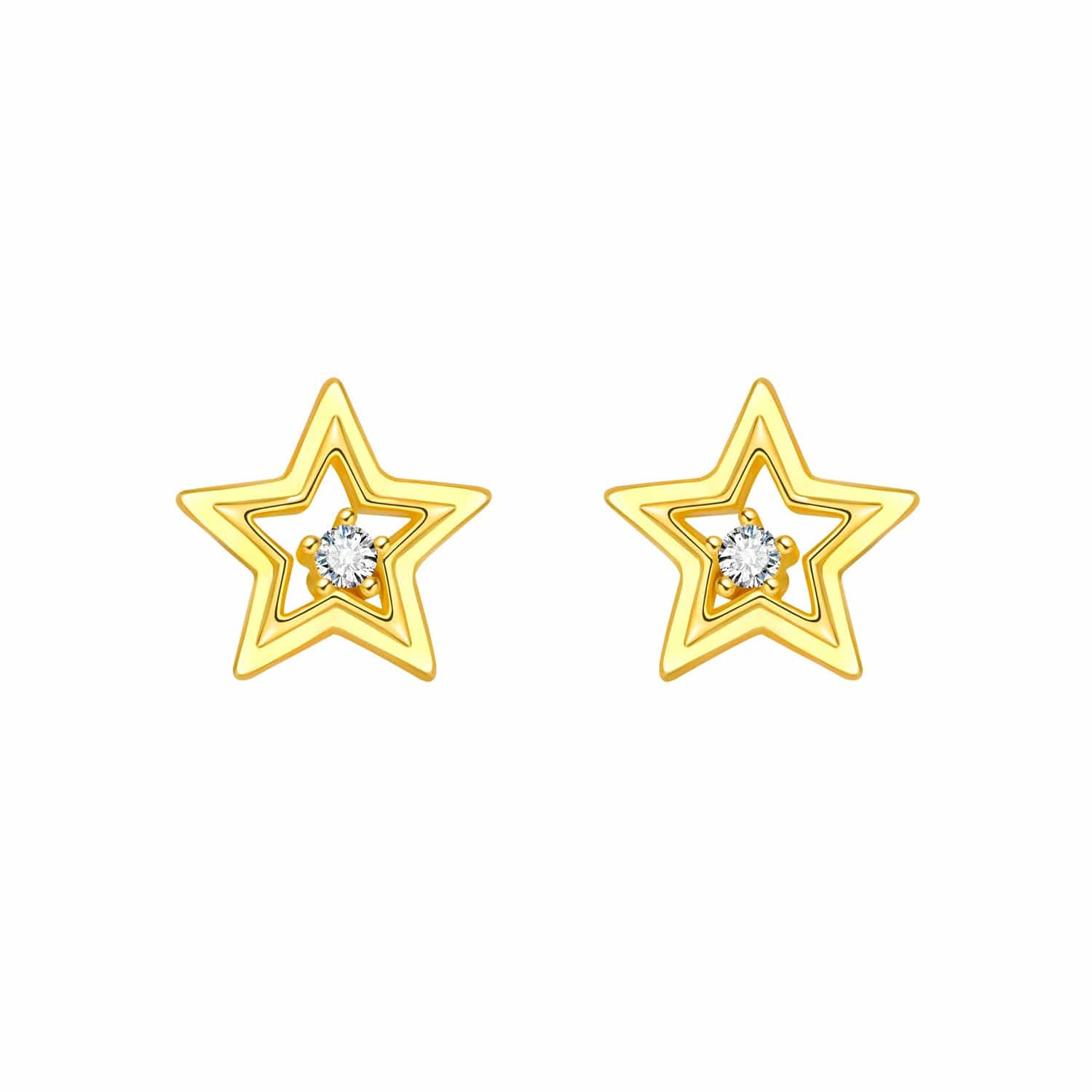 Pangama Jewelry Earrings Golden Starlight Studs