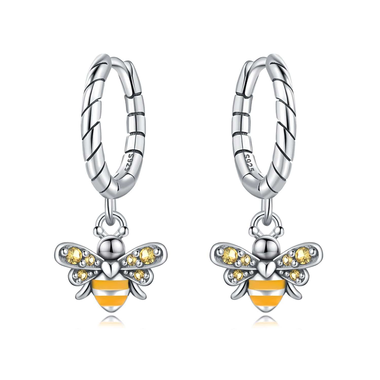 Pangama Jewelry Earrings Honey Bee Delight Hoop Earrings