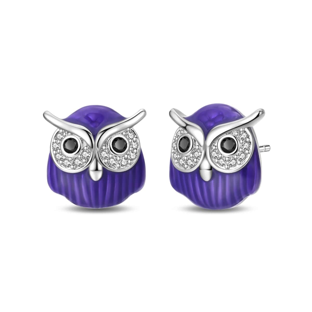 Pangama Jewelry Earrings Mystical Night Owl Crystal Stud Earrings