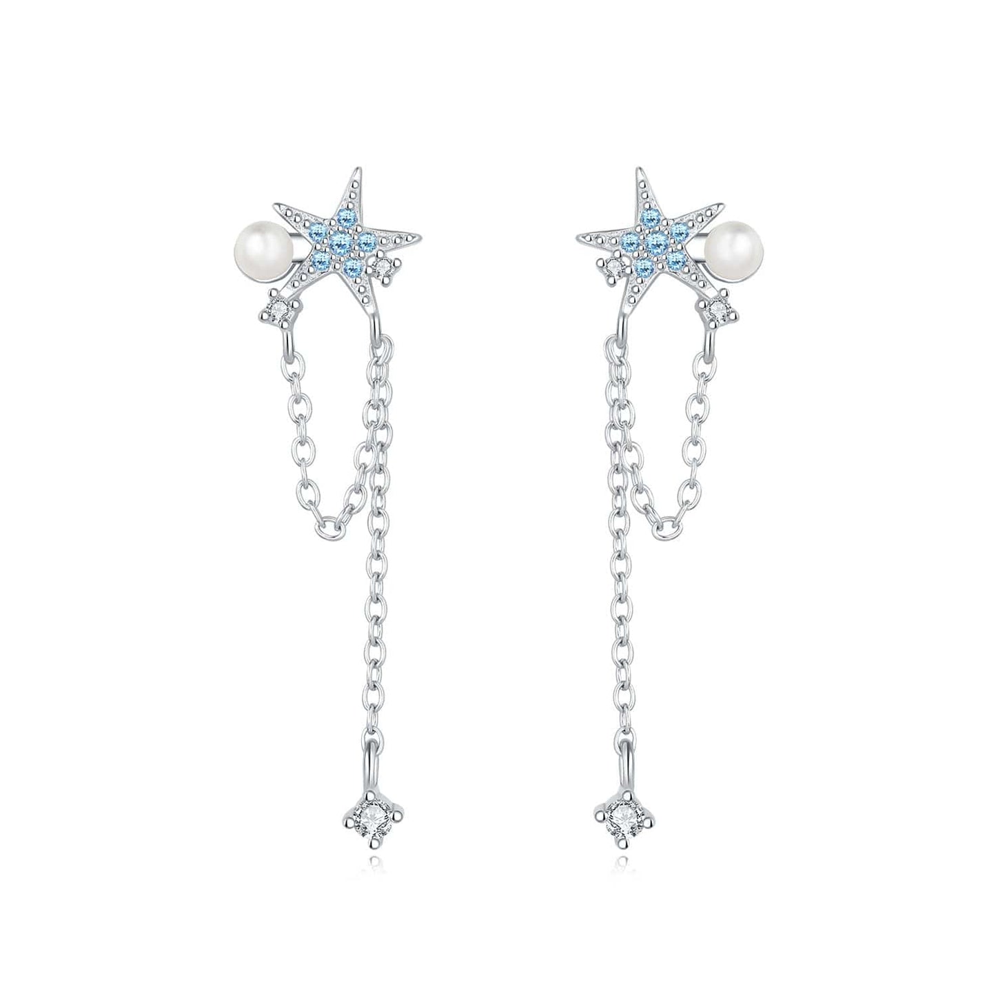 Pangama Jewelry Earrings Ocean Star Pearl Drop Earrings