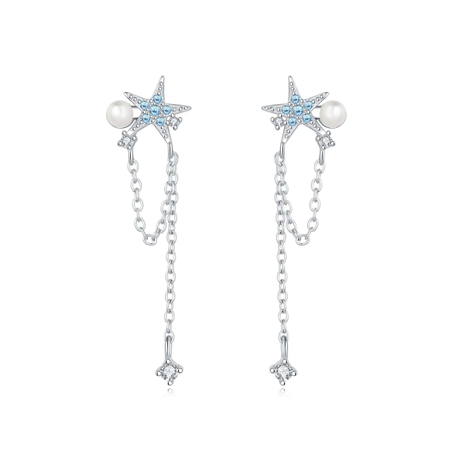 Pangama Jewelry Earrings Ocean Star Pearl Drop Earrings