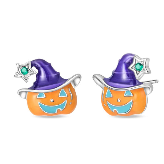 Pangama Jewelry Earrings Pumpkin Witch Earrings