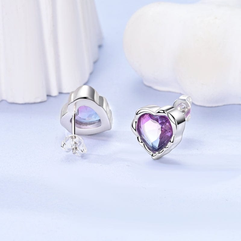 Pangama Jewelry Earrings Radiant Heart Crystal Stud Earrings