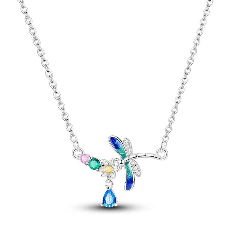 Pangama Jewelry Necklaces Mystical Dragonfly Crystal Necklace