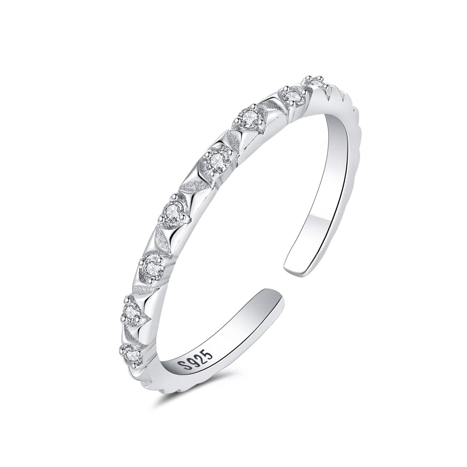 Pangama Jewelry Ring Dazzling Diamond-Inspired Adjustable Ring