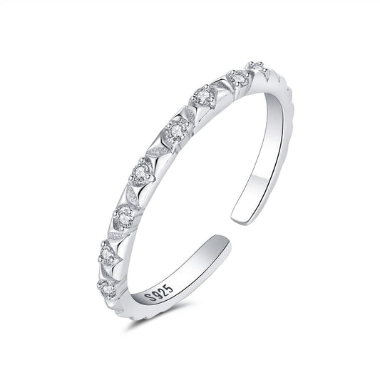 Pangama Jewelry Ring Dazzling Diamond-Inspired Adjustable Ring