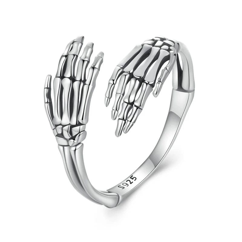 Pangama Jewelry Ring Halloween Skeleton Hands Hug Ring