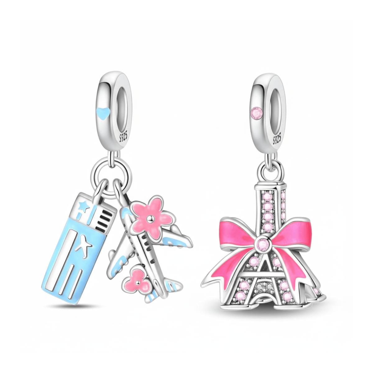 Pangama Jewelry Paris Travel Charm Duo