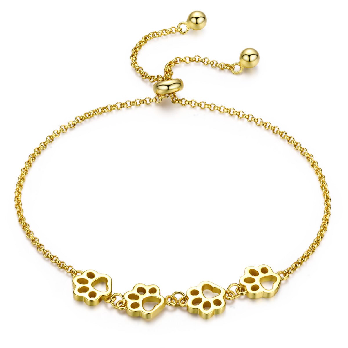 Pangama Jewelry Paw Print Adjustable Bracelet
