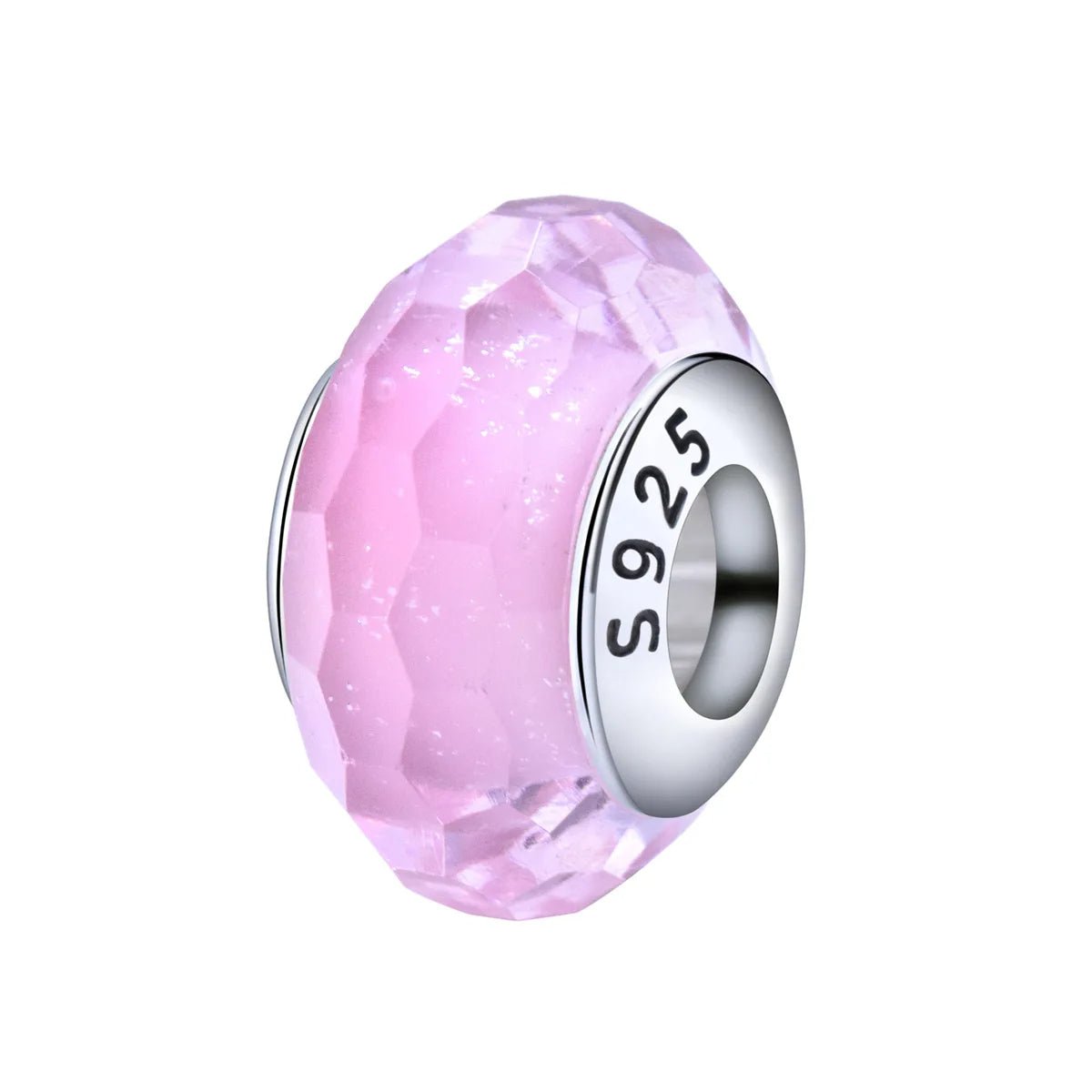 Pangama Jewelry Pink Mini Murano Glass Charm