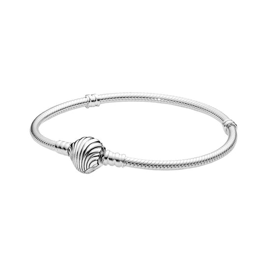 Seashell Clasp Snake Chain Bracelet