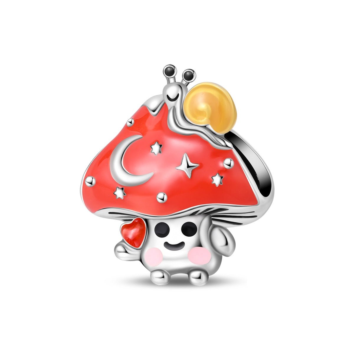 Pangama Jewelry Snail on Magic Mushroom Charm