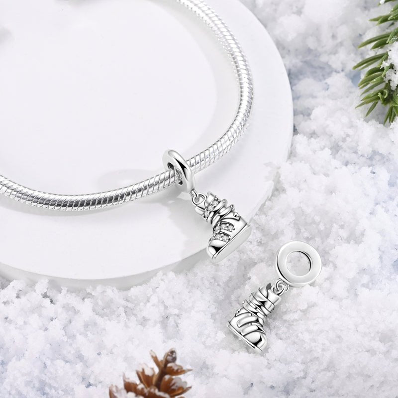 Pangama Jewelry Snow Adventure Ski Boot Dangle Charm