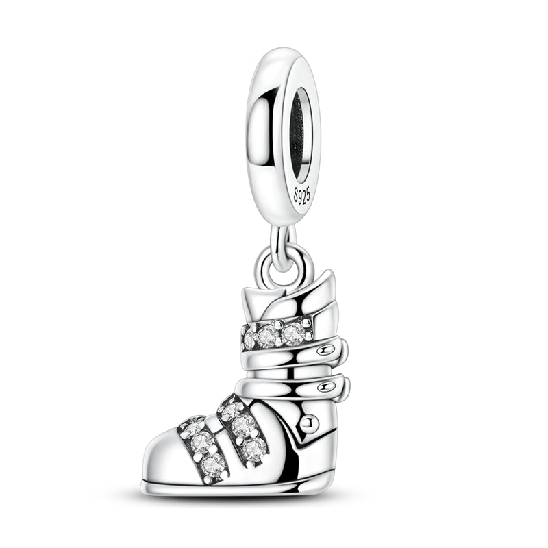 Pangama Jewelry Snow Adventure Ski Boot Dangle Charm