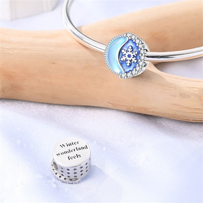 Pangama Jewelry Snowflake & Crescent Moon Winter Charm