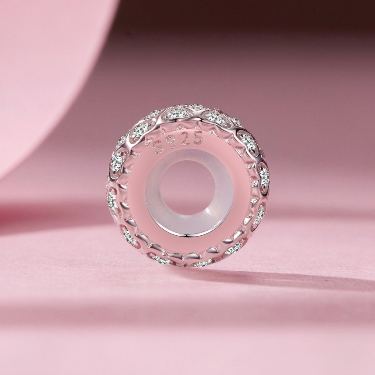 Pangama Jewelry Sparkling Heart Mosaic Charm