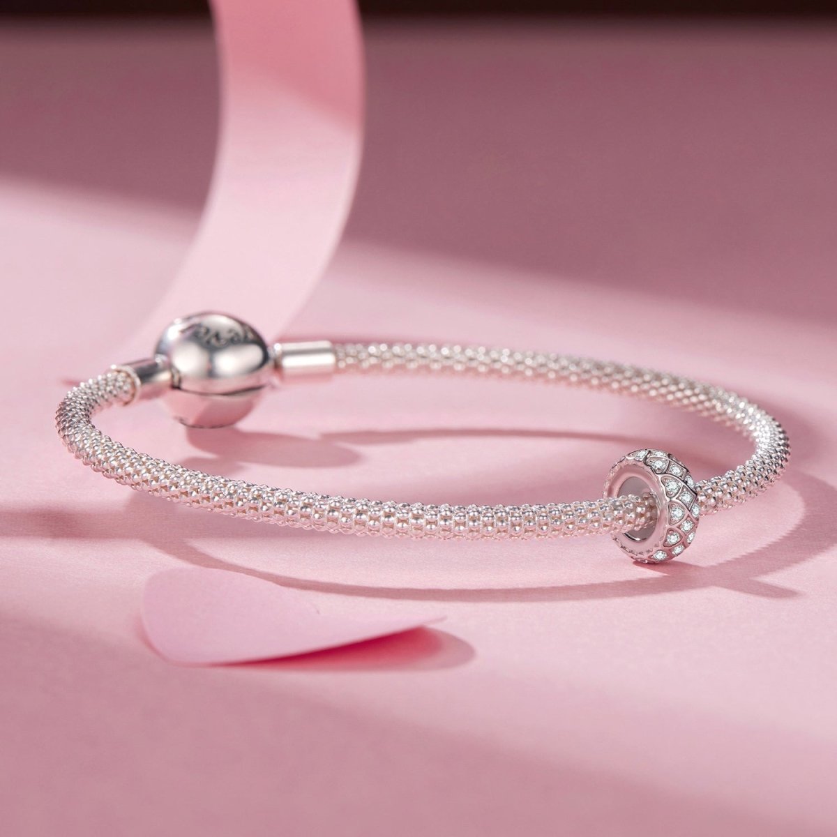 Pangama Jewelry Sparkling Heart Mosaic Charm