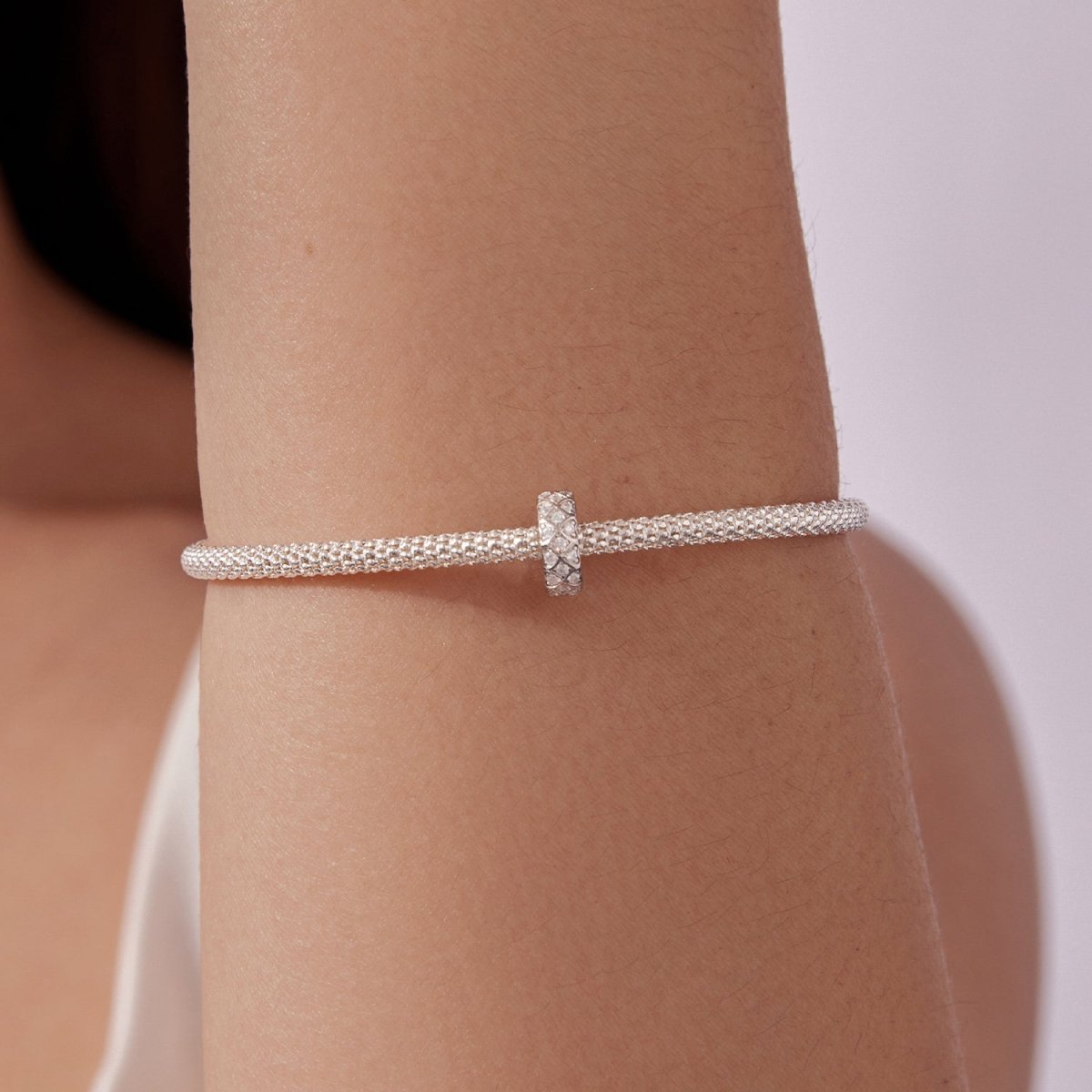 Pangama Jewelry Sparkling Heart Mosaic Charm