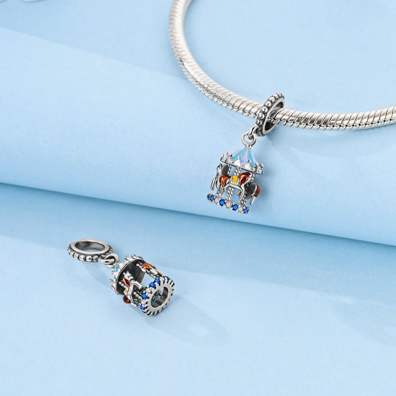 Pangama Jewelry Spinning Carousel Dangle Charm