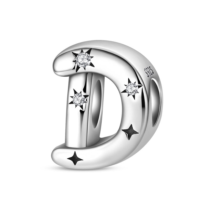 Pangama Jewelry Starry Letter A~Z Alphabet Charm