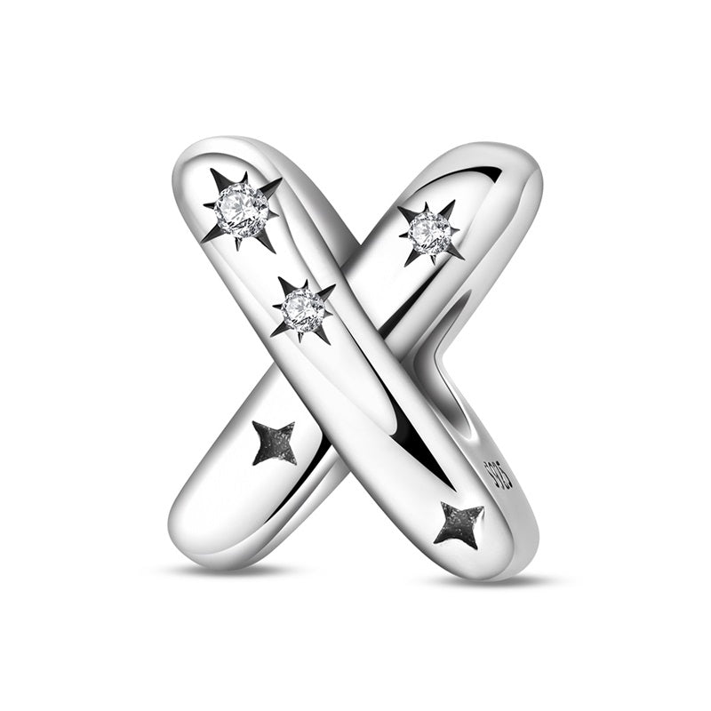 Pangama Jewelry Starry Letter A~Z Alphabet Charm