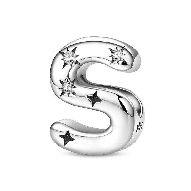 Pangama Jewelry Starry Letter A~Z Alphabet Charm