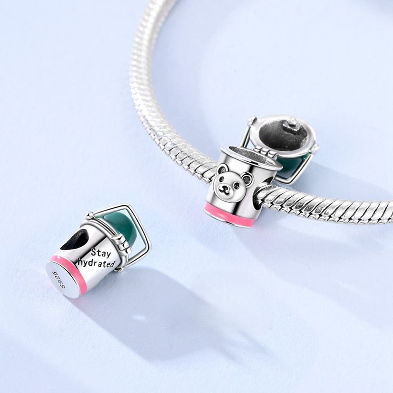 Pangama Jewelry Stay Hydrated Bear Cup Charm