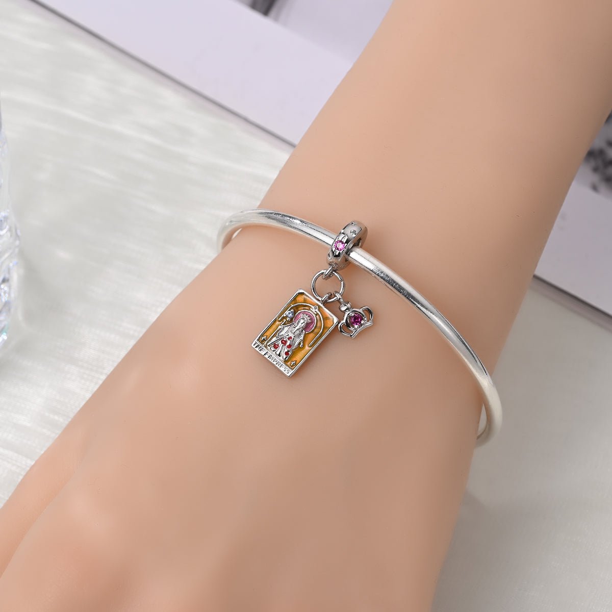 Pangama Jewelry The Empress Tarot & Crown Dangle Charm