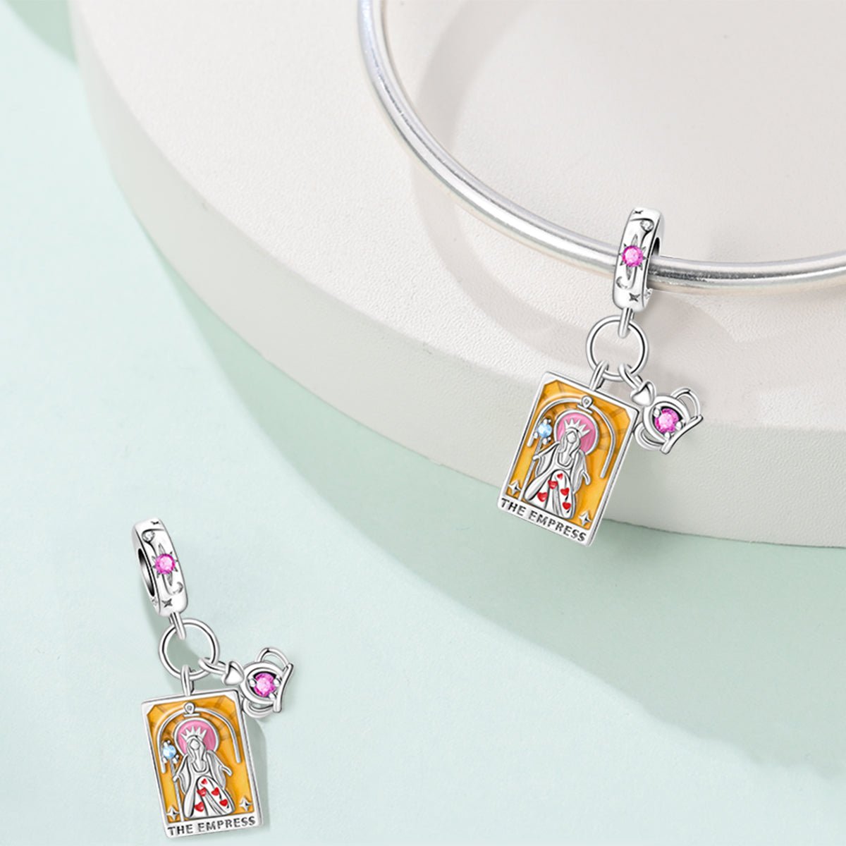 Pangama Jewelry The Empress Tarot & Crown Dangle Charm