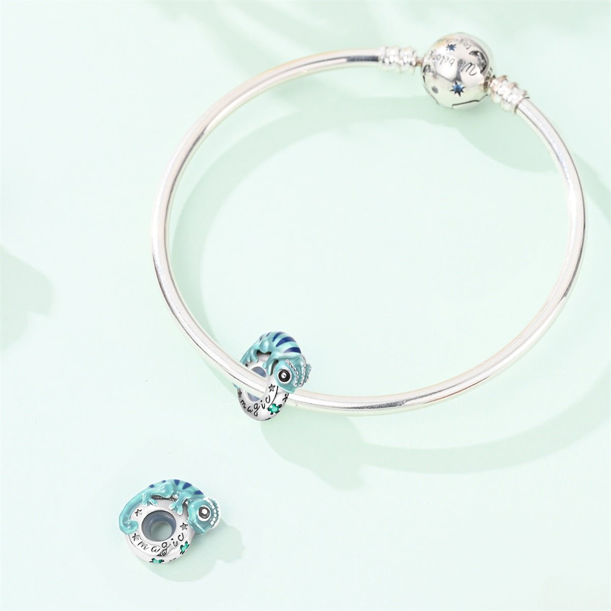 Pangama Jewelry Thermochromic Magic Chameleon Color - Changing Charm