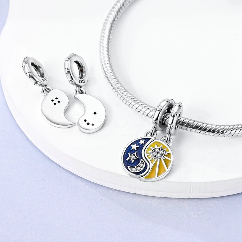 Pangama Jewelry Celestial Harmony Sun & Moon Dangle Charm