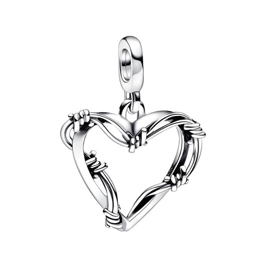 Wire Heart Medallion Charm
