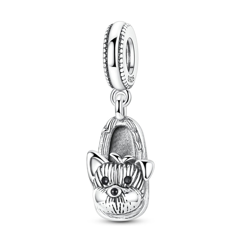 Pangama Jewelry Yorkshire Terrier in Slipper Dangle Charm